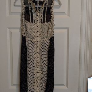 Byron Lars black laser cute sheath dress 2 petite